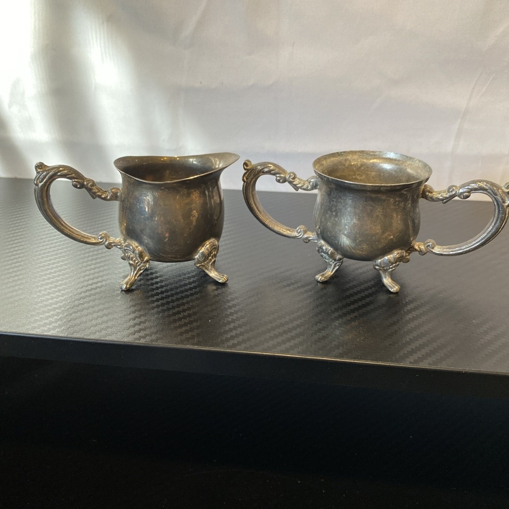 Godinger Silver Art Silver Plated‎ Cream and Sugar Set